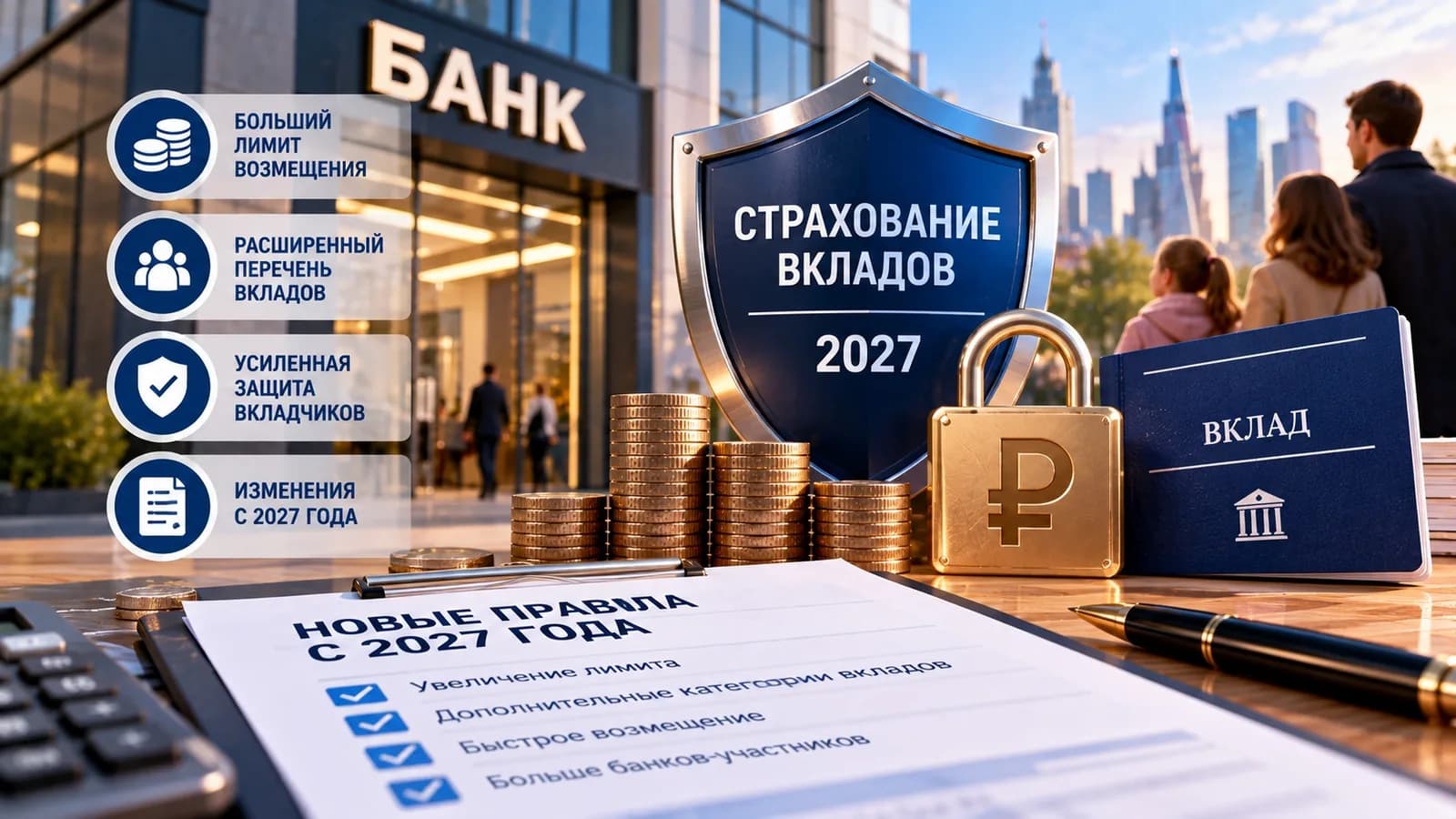 Расширение системы страхования вкладов: что изменится для россиян в 2027 году