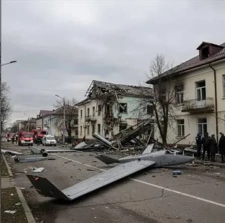В Приморско-Ахтарске зафиксированы повреждения инфраструктуры после падения обломков БПЛА