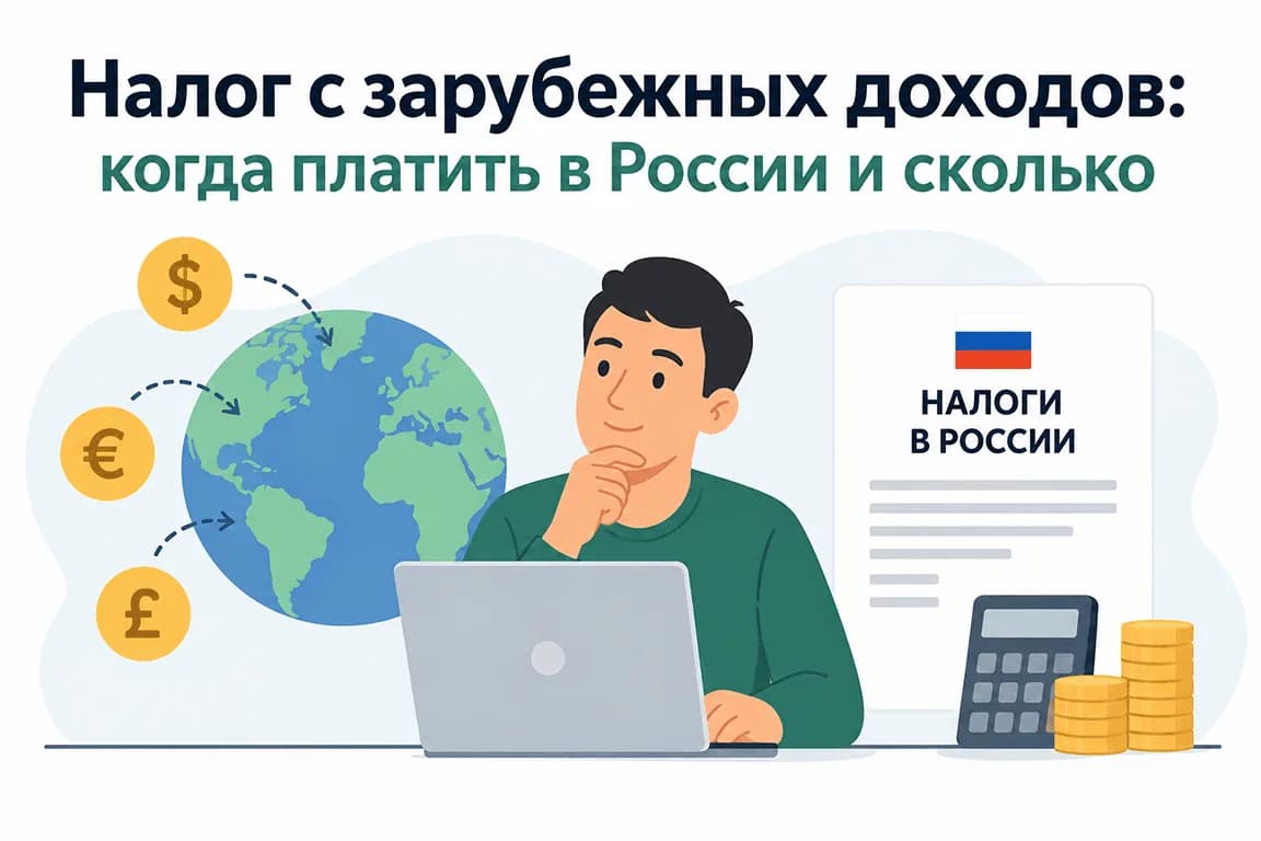 Налог с зарубежных доходов: когда платить в России и сколько