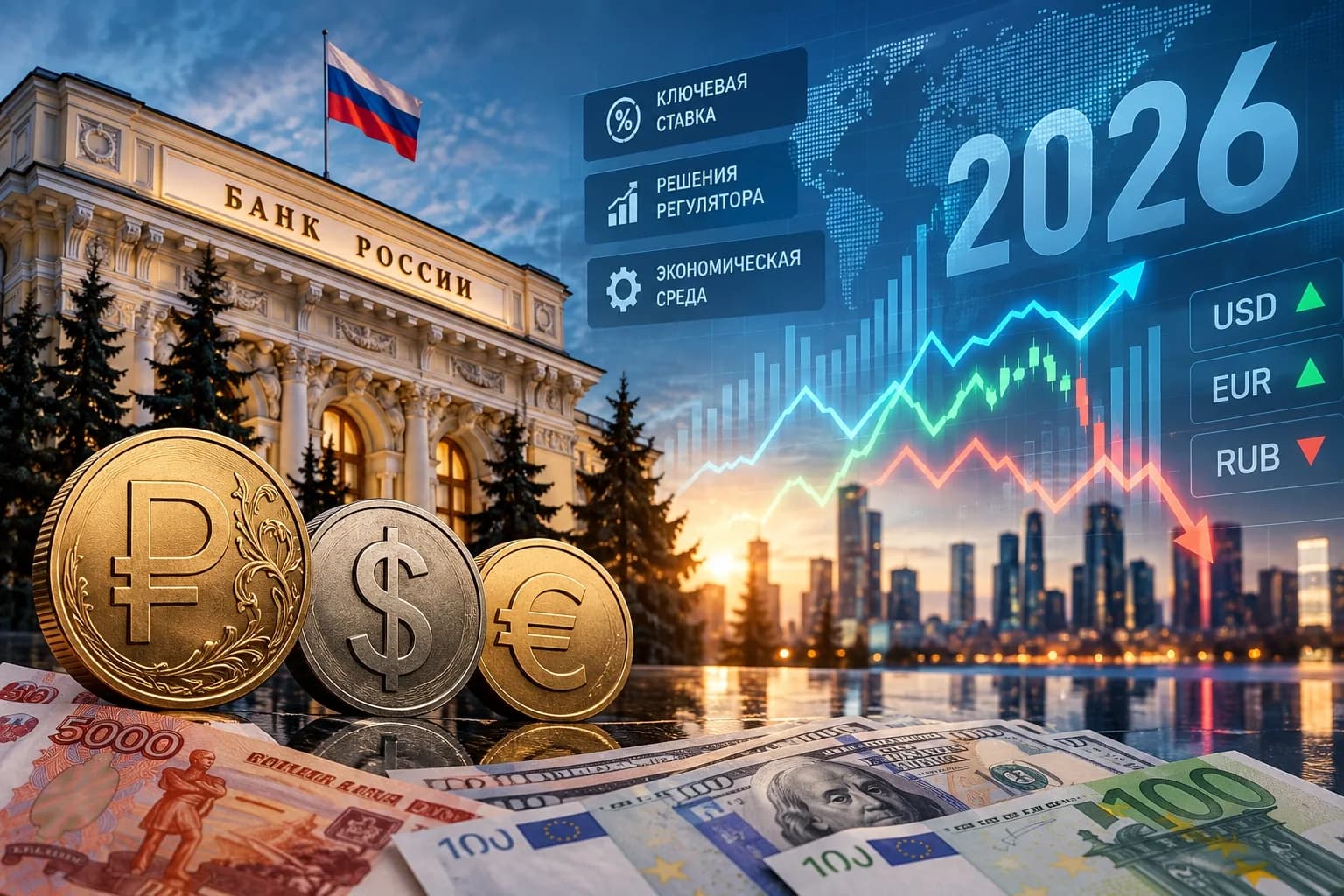 Динамика официальных курсов валют: влияние решений регулятора на экономическую среду в 2026 году