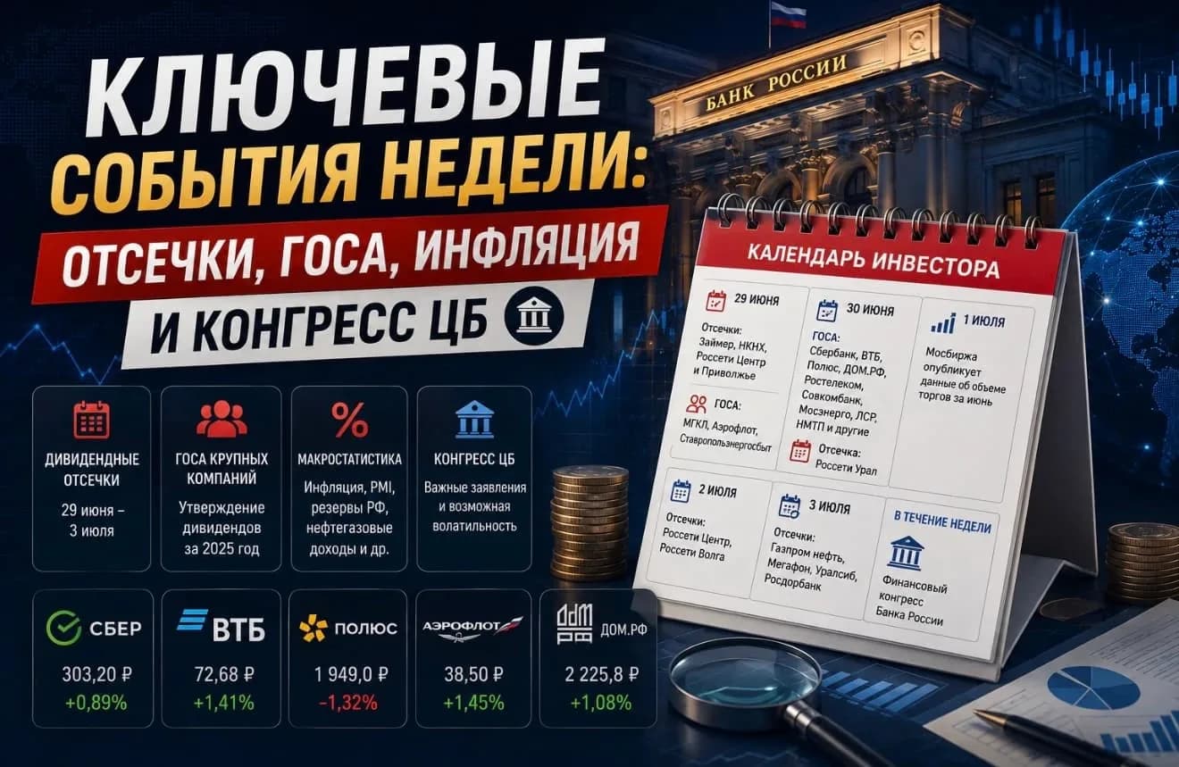 Ключевые события финансового рынка: дивиденды энергетических компаний и конгресс ЦБ