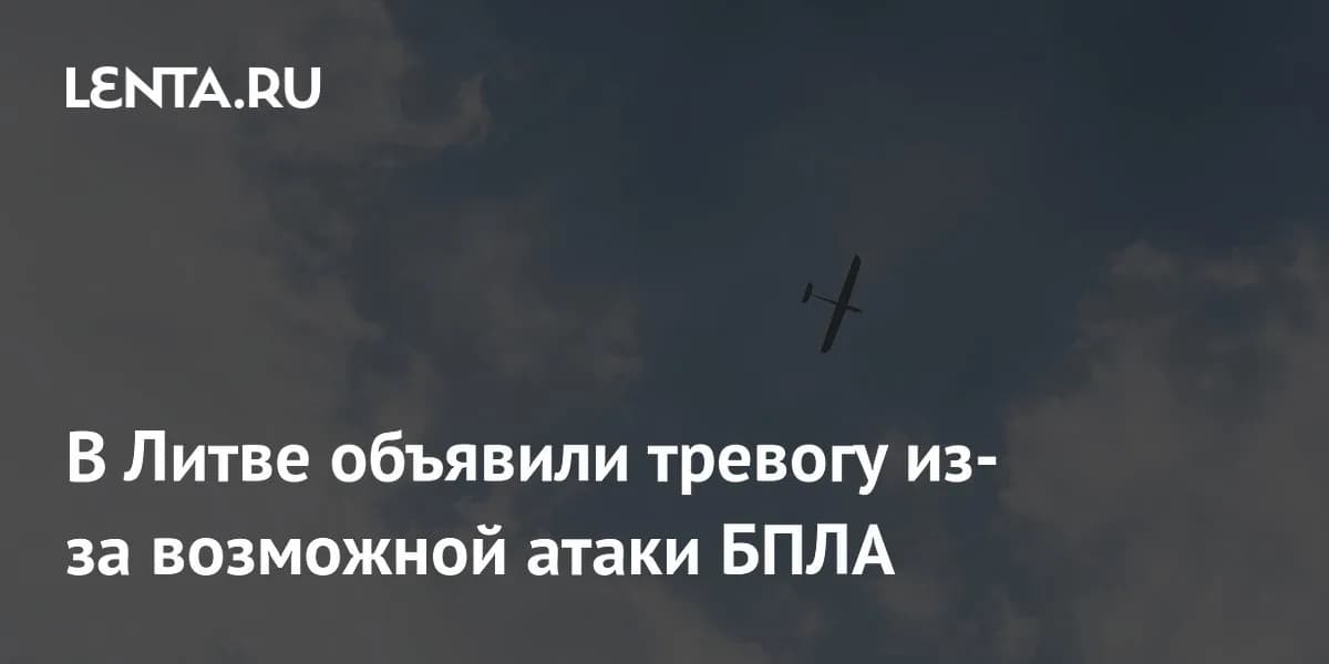 Меры безопасности в Литве: усиление контроля воздушного пространства из-за угрозы БПЛА