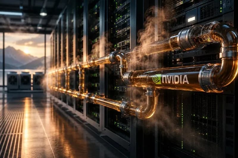Nvidia представила систему горячей жидкостной охлаждения для дата‑центров