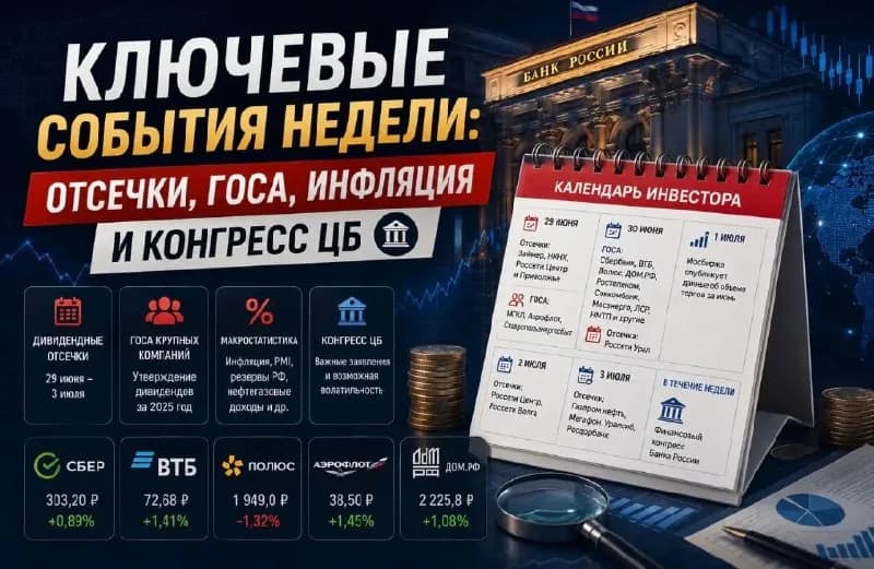 Ключевые события финансового рынка: дивиденды энергетических компаний и конгресс ЦБ