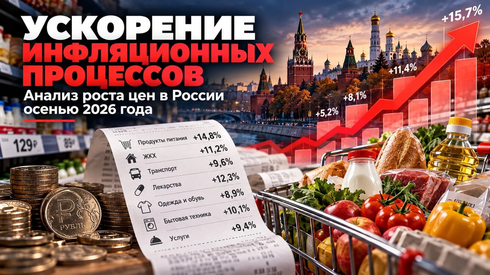 Ускорение инфляционных процессов: анализ роста цен в России осенью 2026 года