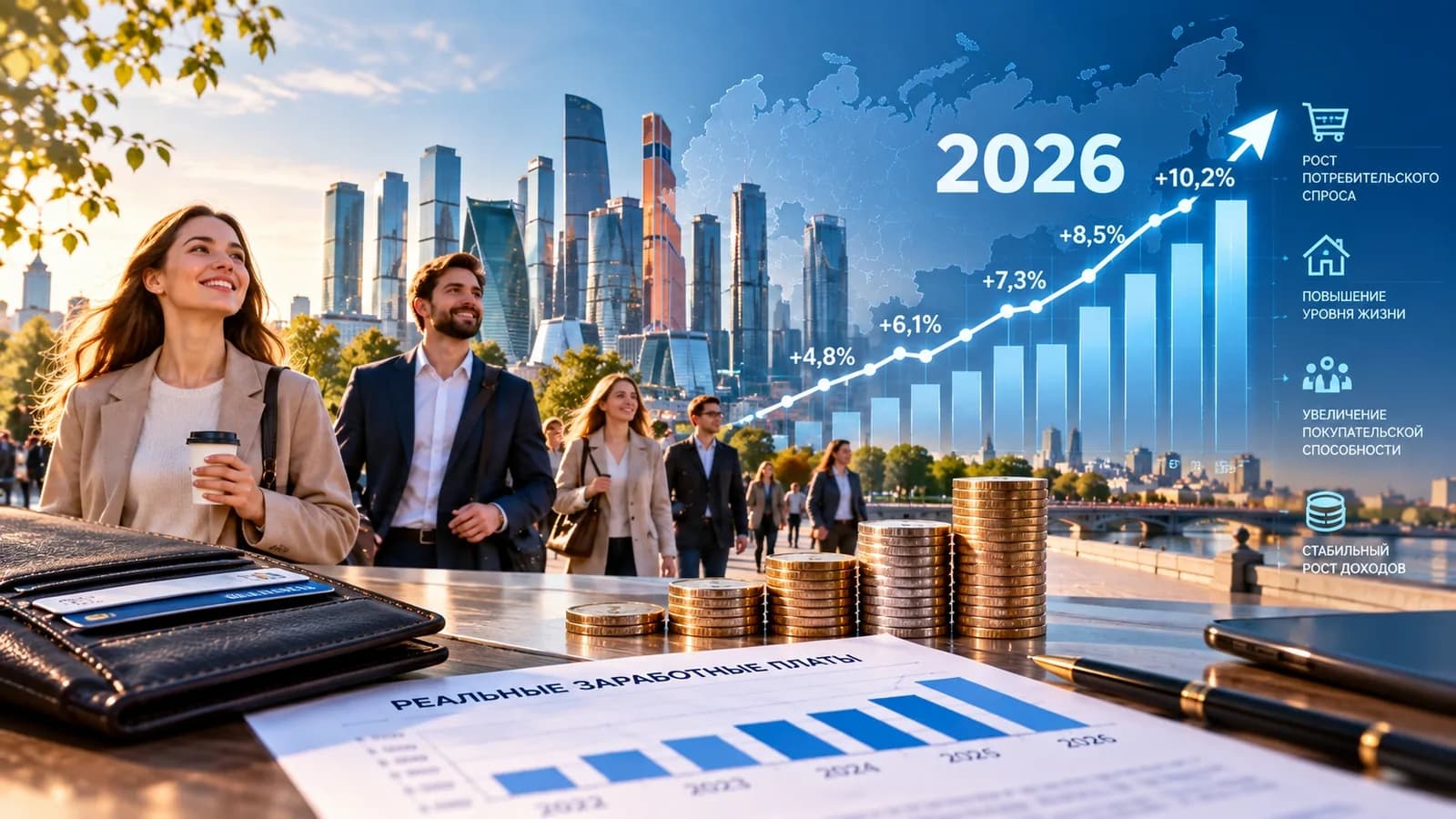Динамика доходов населения: анализ роста реальных заработных плат в 2026 году
