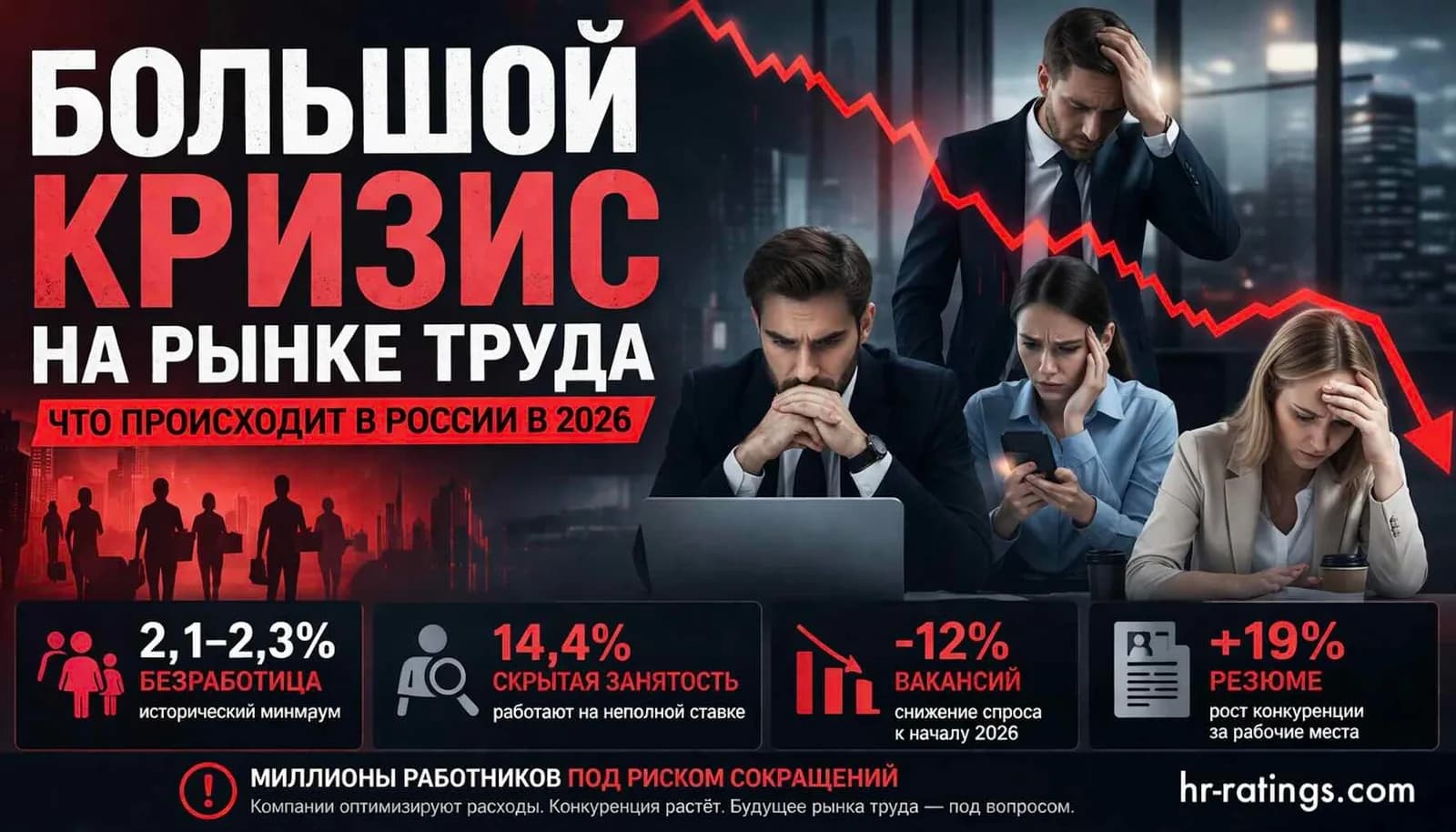 Рынок труда в России: безработица обновила исторический минимум в 2,2 процента